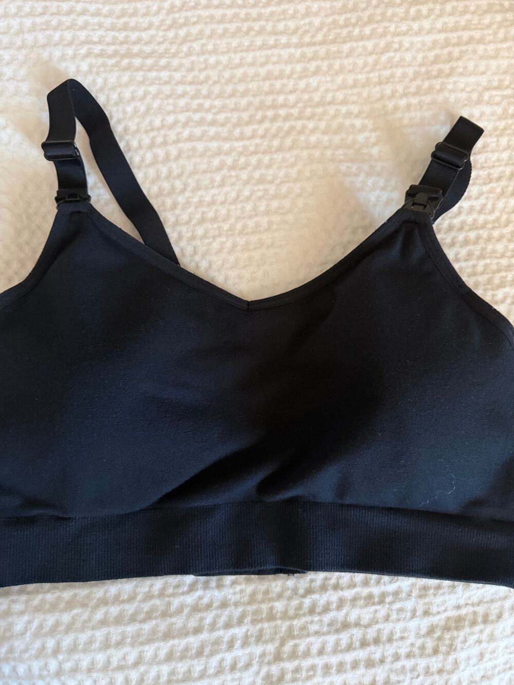 Kindred Bravely Black Nursing Bra Wireless M/L Maternity